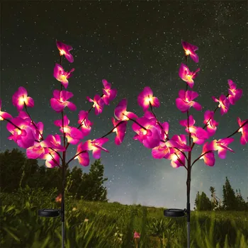 Декоративные Солнечные фонари Moden, Лампы для орхидей из нержавеющей стали, Наружные садовые украшения для дома, Придорожные фонари