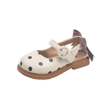 Детская обувь Modx, противоскользящие сандалии с бантиком в белый цвет для девочек, обувь