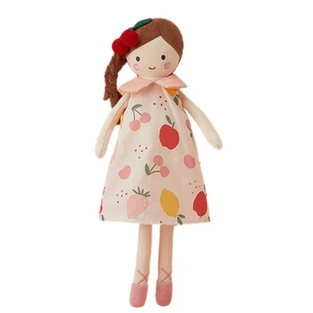 Детская юбка с рисунком вишни для девочек из мультфильма, мягкая хлопковая игрушка для умиротворения