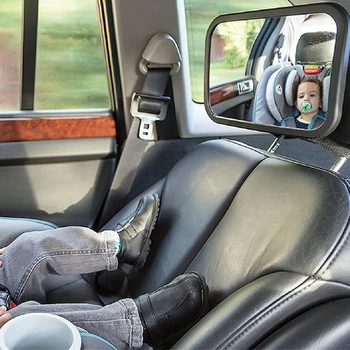 Детское автомобильное зеркало с квадратным обзором, Зеркало заднего сиденья, Уход за задним сиденьем, Наблюдение за безопасностью, Детский монитор, Автомобильные Аксессуары