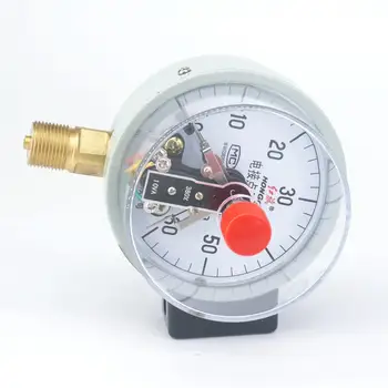 Диаметр 100 мм, манометр с электрическим контактом 0,1-60 Мпа, манометр воздушного компрессора