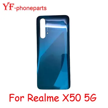 Для Oppo Realme X50 5G RMX2144 Задняя крышка батарейного отсека Задняя панель дверца корпус Запчасти для ремонта корпуса
