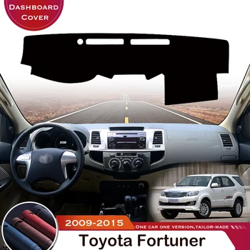 Для Toyota Fortuner 2009 ~ 2015 AN50 AN60 Hilux SW4 SR5 Автомобильный Коврик для приборной панели Коврик Ковер Анти-УФ Противоскользящий Автомобильный Чехол Кожаный