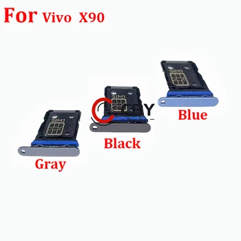Для Vivo X90 Слот для sim-карты, держатель лотка, разъем для чтения sim-карт, Запасные части