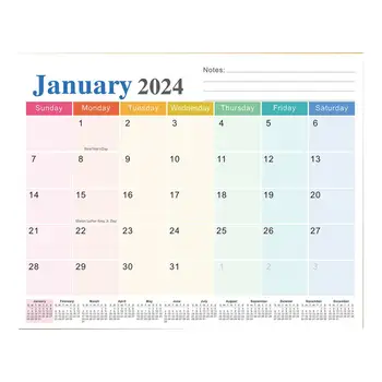 Доска для заметок на холодильнике, календарь-планировщик для хранения в холодильнике с магнитным календарем на холодильнике на 18 месяцев до 2024 года