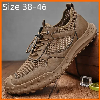 Дышащие уличные кроссовки Xiaomi, мужская повседневная обувь, Летняя мужская обувь для вождения, походные сандалии, Размер 38-46