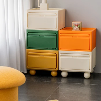 Европейский дизайнер, подходящие по цвету Прикроватные тумбочки, мебель для спальни, простая пластиковая прикроватная тумбочка с выдвижным ящиком, прикроватный шкаф для хранения вещей