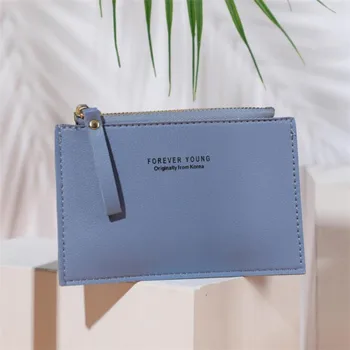 Женская сумка-портмоне из искусственной кожи на молнии, модный Маленький кошелек, Дизайнерский кошелек для мелочи, портмоне для монет