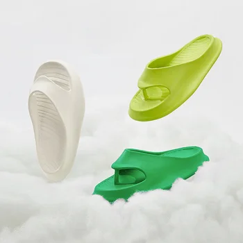 Женские модные тапочки, нескользящие домашние тапочки из ЭВА, нескользящие летние пляжные сандалии 2023 года, мужская обувь для плавания