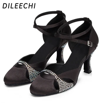 Женские туфли для латиноамериканских танцев DILEECHI на мягкой подошве, современные танцевальные туфли