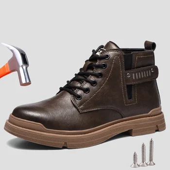 Защитная обувь YUPINJIA, Мужские сварочные кроссовки, рабочие ботинки с неразрушаемым стальным носком, Женские защитные ботинки с защитой от проколов