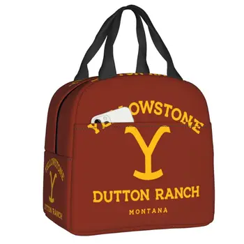 Изготовленная на заказ Сумка для ланча Yellowstone Dutton Ranch Для мужчин и женщин, холодильник для кинофильмов, Теплый Изолированный Ланч-бокс для детей, школа