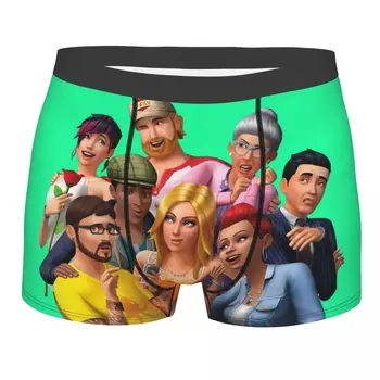 Изготовленные на заказ мужские трусы-боксеры Funny Family Life The Sims Underwear с эффектом дыхания