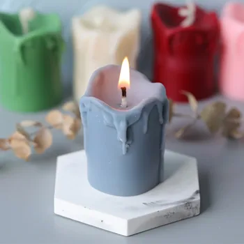 Имитация свечи, силиконовая форма, Сделай сам, Креативная Ароматическая свеча ручной работы, Гипсовая смола, инструмент для изготовления свечей ручной работы.