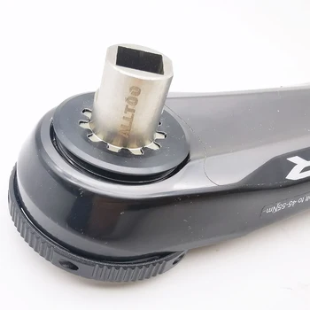 Инструмент для снятия винта с велосипедной рукоятки Инструмент для демонтажа и установки велосипедной рукоятки Для-SHIMAN0 XTR M9100 Используйте гаечный ключ с храповым механизмом 1/2