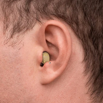 Интеллектуальные цифровые слуховые аппараты, перезаряжаемые МИНИ-6-канальные Слуховые аппараты с низким уровнем шума, регулируемые по тону одним щелчком мыши для пожилых людей CIC