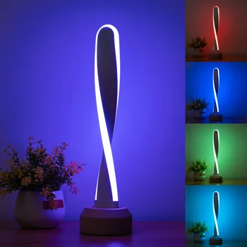 Интеллектуальный светодиодный ночник из массива дерева, креативный подарок, новая странная японская Европейская настольная лампа USB, подарочная прикроватная лампа для свадебного зала