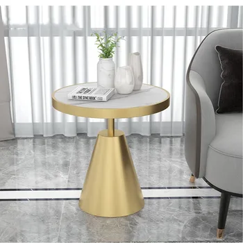 Итальянский дизайнерский маленький чайный столик, простой и креативный угловой диван, несколько круглых столов для переговоров в роскошном стиле