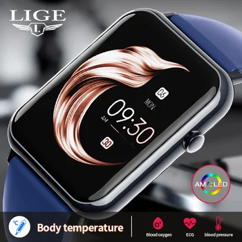 Калькулятор LIGE, смарт-часы, шагомер, водонепроницаемые часы для мужчин, умные часы для женщин, часы для воспроизведения музыки, мониторинг здоровья, Спорт