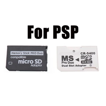 Карта Micro SD TF на карту памяти MS Pro Duo для PSP 1000 2000 3000 Двойной 2 слотный адаптер конвертер
