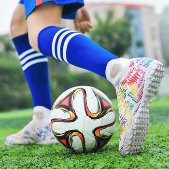 Качественная футбольная обувь Chuteira Society, Оптовые бутсы Haaland, футбольные противоскользящие модные футбольные бутсы, тренировочные кроссовки для футзала