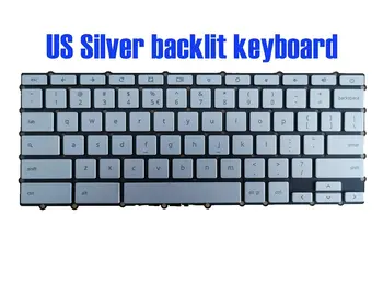 Клавиатура с подсветкой серебристого цвета из США для Asus ChromBook C425T C425TA 0KN1-AE1US1212