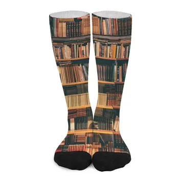 Книжная полка для книголюбов Носки женские короткие носки Рождественские носки для кроссфита