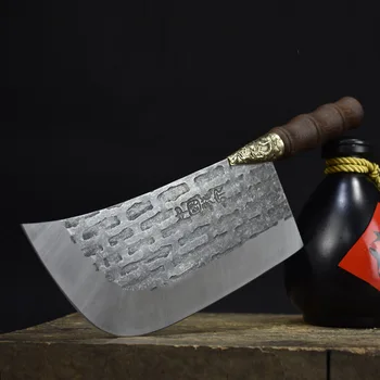 Кованые кухонные ножи Профессиональный мясницкий нож, острый нож шеф-повара для нарезки мяса ручной работы