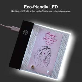 Комплект Флип-книжек с Мини-Лайтбоксом LED Lightbox Дизайн Планшета с Отверстием 300 Листов Бумаги для Флипбука, Скрепляющих Винты для Рисования