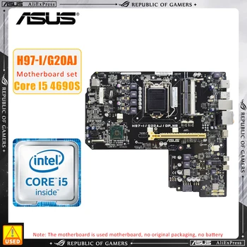 Комплект материнской платы LGA 1150 ASUS H97-I/G20AJ/DP_MB + i5 4690S процессор Intel H97 чипсет Материнская плата DDR3 оперативная память SATA2 PCI-E X16 USB2.0