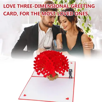 Креативная открытка с благословением, Открытка на День Святого Валентина, 3D Бумажная открытка ручной работы для офиса и поздравления с 16-м Днем рождения, Валентинки для мужчин
