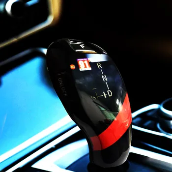 Крышка ручки переключения передач ABS с рисунком из углеродного волокна для BMW 5 серии F10 5GT F07 2011-17