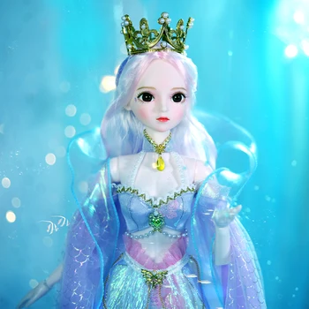 Кукла Dream Fairy 1/3 BJD 62 см Принцесса-Русалка с Шаровидным телом SD MSD с Одеждой, Обувью, Макияжем для Девочек