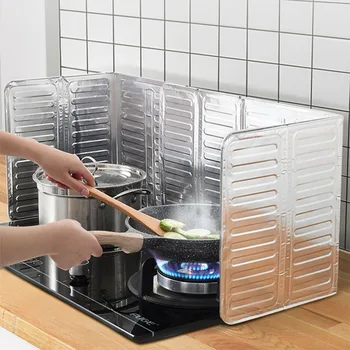 Кухонная газовая плита Тайваньская перегородка Изоляционная плита из алюминиевой фольги Изоляция Защита от брызг горячего жира при приготовлении пищи