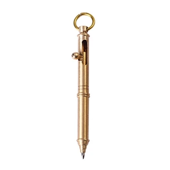 Латунная шариковая ручка с брелоком для ключей CWrite Плавно и с удобной рукояткой для мужчин и женщин JIAN