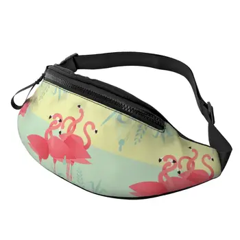 Летняя поясная сумка с фламинго, поясная сумка, рюкзак, женские сумки для женщин, повседневные сумки для бега на открытом воздухе из полиэстера Унисекс