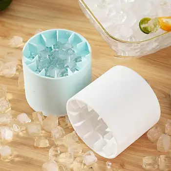 Лоток для льда, полезный лоток для коктейлей, напитков, льда, устройство для приготовления кубиков льда цилиндрической формы, устройство для приготовления кубиков льда для легкого наполнения на лето