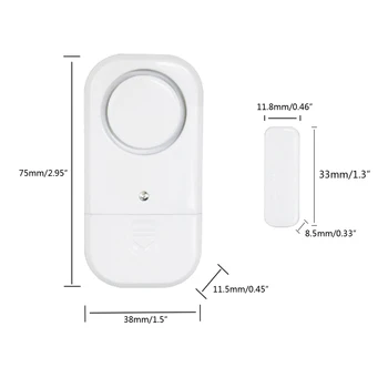 Магнитная Прокладка Оконной Двери 83XC для Детектора Охранной Сигнализации Gap Для Домашней Безопасности