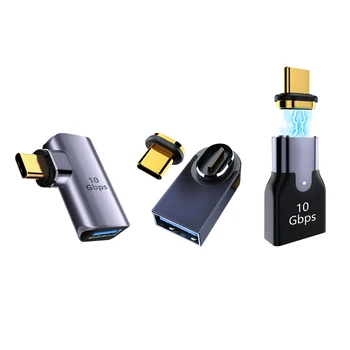 Магнитный OTG-Адаптер ANMONE 10 Гбит/с USB A В Type C Для Быстрой Зарядки Магнитный Конвертер USB C Адаптер Для Передачи Данных Samsung U-Disk Mouse