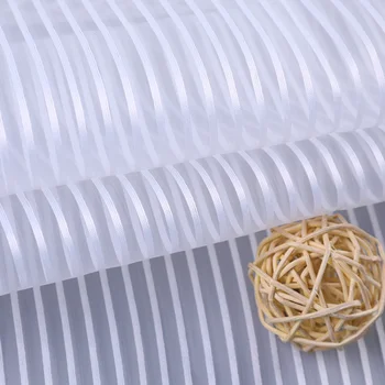 Марлевая ткань из органзы в белую полоску в клетку для пошива одежды, швейный материал Шириной 150 см, продается по счетчику