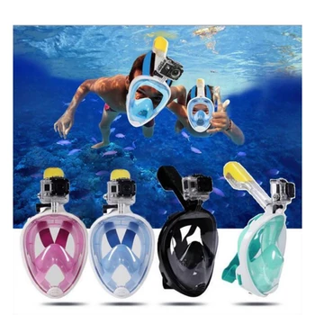 Маска для подводного плавания, очки с полностью сухой гидроизоляционной системой, Очки для подводного плавания, эластичная лента, Противотуманные Принадлежности для плавания