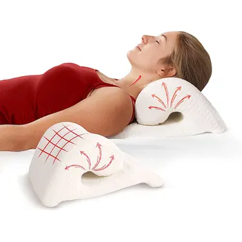 Массажная подушка для шейного отдела шеи, плечевых растяжек, поясничной поддержки, облегчающая боль, Подушки для медитации I-pad, Ортопедическая подушка 5 в 1