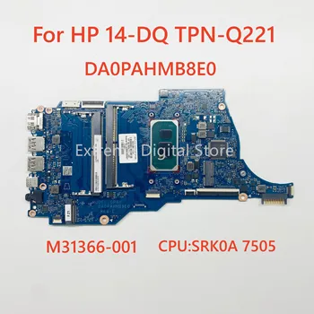 Материнская плата DA0PAHMB8E0 M31366-001 применима для ноутбука HP 14-DQ TPN-Q221 Процессор: SRK0A 7505 100% тестирование В порядке доставки