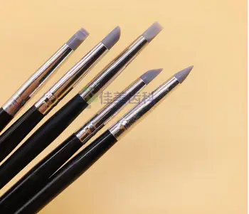 Мезопластиковая ручка из полимерного шпона 6D с нано-тиснением, красивый инструмент для формирования зубов, силиконовая формовочная ручка, мягкая формовочная ручка, 6шт.