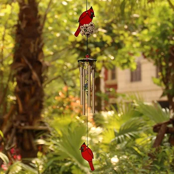 Металлическая трубка птичий перезвон ветра подвесное украшение для дома, сада, колокольчика, балкона, подвесного подарка