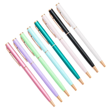 Металлический наконечник шариковой ручки яркого цвета G5AA многоразового использования, идеально подходит для офисных женщин