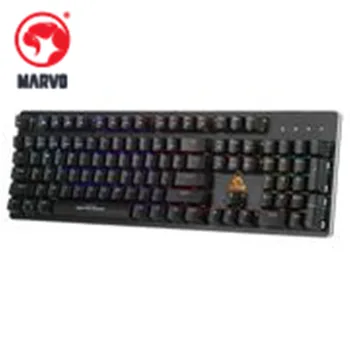 Механическая игровая клавиатура MARVO KG945 с 10-цветной подсветкой, 104 клавиши, водонепроницаемая клавиатура