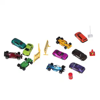 Мини-игрушки из легкосплавного автомобиля, милые забавные гоночные автомобили из сплава в масштабе 1: 64, Игрушки для детей, Подарки для мальчиков