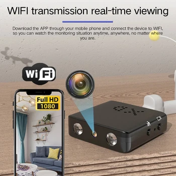 Мини-камера Full HD 1080P 2.4 G WIFI Домашняя видеокамера безопасности ночного видения Micro cam Видеомагнитофон USB-разъем