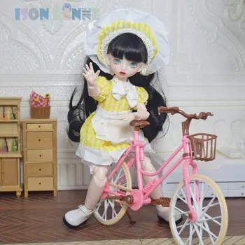 Мини-кукла SISON BENNE Cute Girl, 12-дюймовая игрушка для детей, ручная роспись, полный комплект косметики для лица
